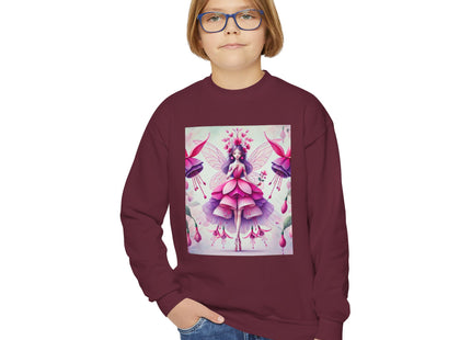 Fuchsia Fairy Youth Crewneck Sweatshirt