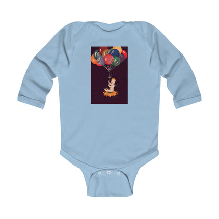 A Fairy’s Flight of Wonder Baby Long Sleeve Bodysuit – Cozy Celestial Fairy Design