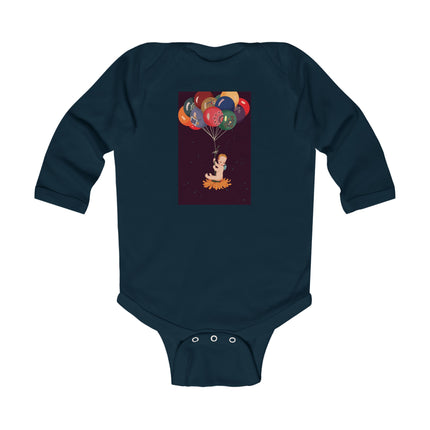 A Fairy’s Flight of Wonder Baby Long Sleeve Bodysuit – Cozy Celestial Fairy Design