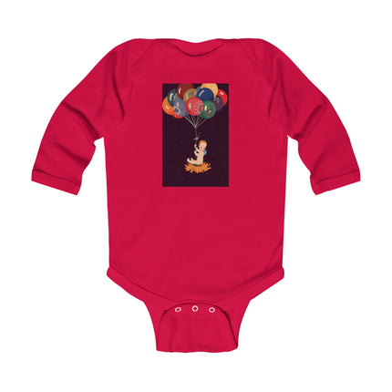 A Fairy’s Flight of Wonder Baby Long Sleeve Bodysuit – Cozy Celestial Fairy Design
