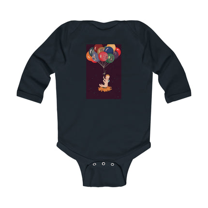 A Fairy’s Flight of Wonder Baby Long Sleeve Bodysuit – Cozy Celestial Fairy Design