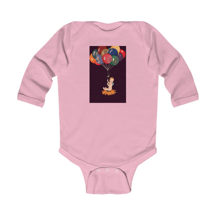 A Fairy’s Flight of Wonder Baby Long Sleeve Bodysuit – Cozy Celestial Fairy Design