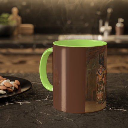 A Buddhist Lama at a Feast at Pemionchi Monastery by Vasily Vereshchagin Colorful Mugs, 11oz