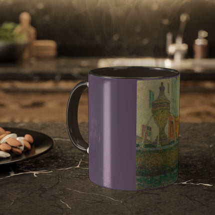 La Fontaine, Saint-Paul De Vence by Henri Le Sidaner Colorful Mug