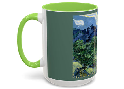 Olive Trees by Vincent Van Gogh Colorful Mugs (11oz, 15oz)