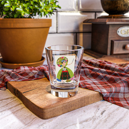Lady with the Golden Fish Shot Glass – Whimsical Fashion & Playful Fantasy