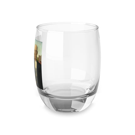 American Gothic by Grant Wood Whiskey Glass