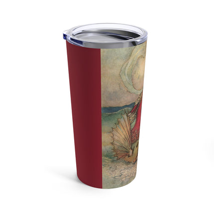 Rita Rides on the Dolphin by Warwick Goble Tumbler 20oz