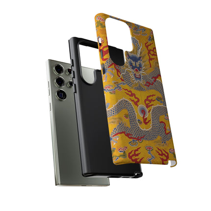Majestic Dragon Regalia – Imperial 12-Symbol Robe Phone Cases