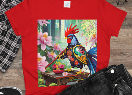 Cyberpunk Rooster Cotton Tee