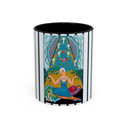 Art Deco Christmas Elegance Colorful Mugs (11oz, 15oz)