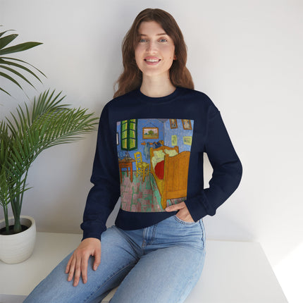 The Bedroom by Vincent van Gogh Heavy Blend™ Crewneck Sweatshirt