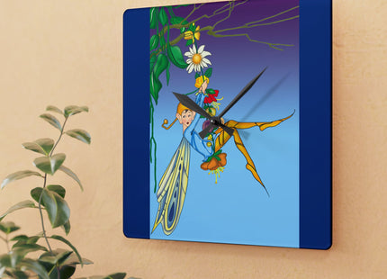 A Fairy's Delight Acrylic Wall Clock