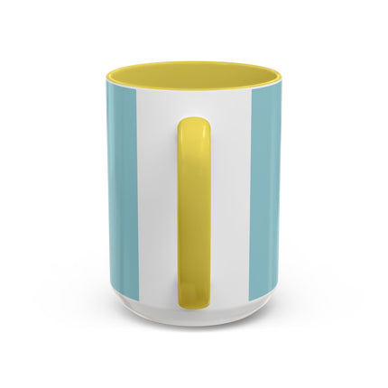 The Lady Of The Coral Parasol Colorful Mugs – Art Deco Coastal Elegance
