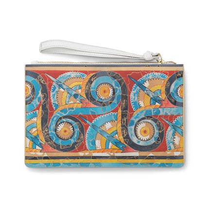 Reproduction of S-Spiral Frieze by Emile Gilliéron Clutch Bag