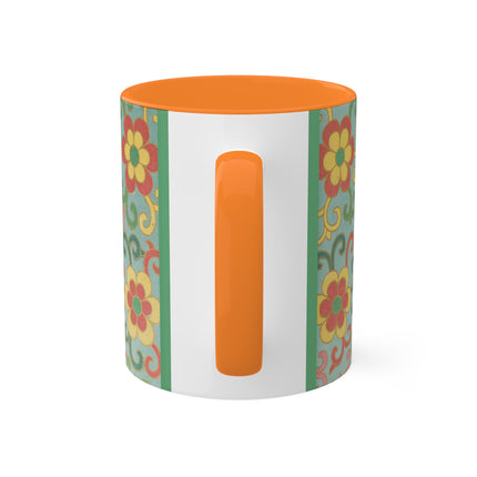 Examples of Chinese Ornament, Pl.09 by Owen Jones Colorful Mugs, 11oz