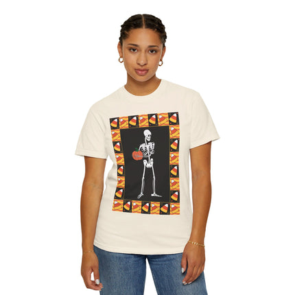 Candy Corn Skeleton Unisex Garment-Dyed T-shirt