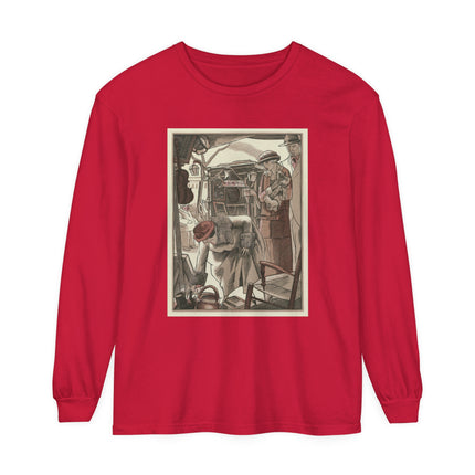 Bric-A-Brac by Fernand Siméon Garment-dyed Long Sleeve T-Shirt