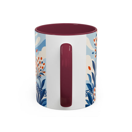 🌼🧡 The Polka Dot Wind Dancer Colorful Mug – Art Deco Fashion Whimsy