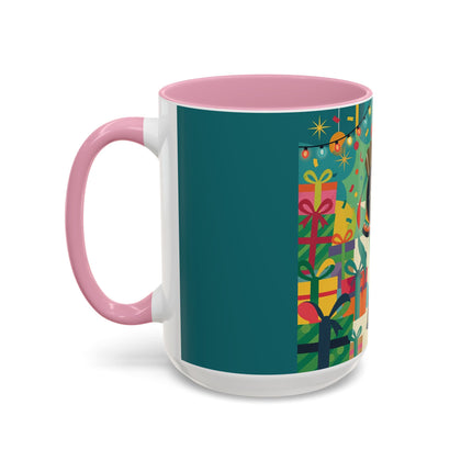 🎄✨ The Lady Of The Christmas Ornament Colorful Mug – Art Deco Holiday Fantasy