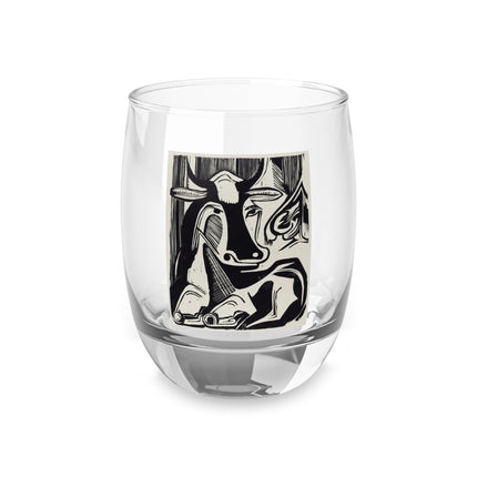 The Large Cow by Ernst Ludwig Kirchner Whiskey Glass
