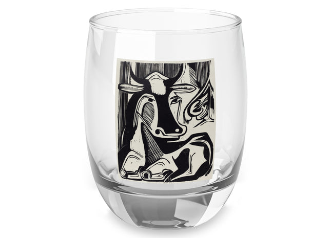 The Large Cow by Ernst Ludwig Kirchner Whiskey Glass
