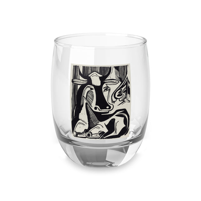 The Large Cow by Ernst Ludwig Kirchner Whiskey Glass