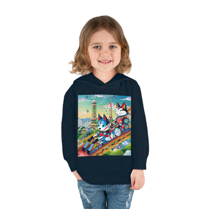 Kitsune Carnival Toddler Pullover Fleece Hoodie