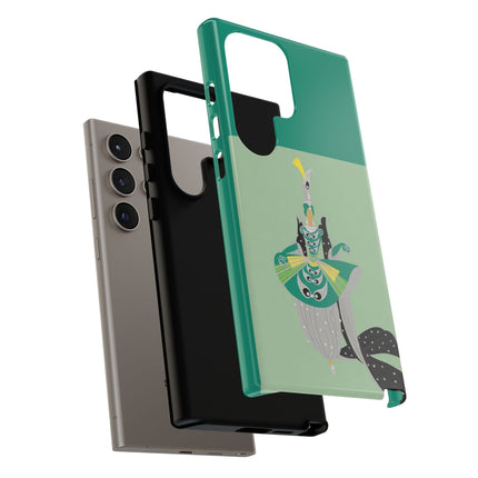 Peacock Dancer Phone Case – Opulent Glamour & Theatrical Elegance