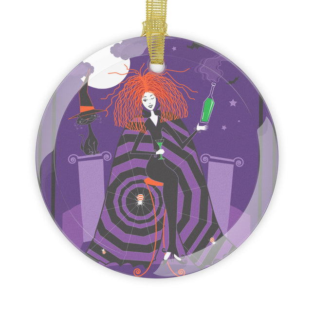 Mystic Elegance Glass Ornament