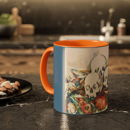 The Three Skulls by Paul Cézanne Colorful Mugs (11oz, 15oz)