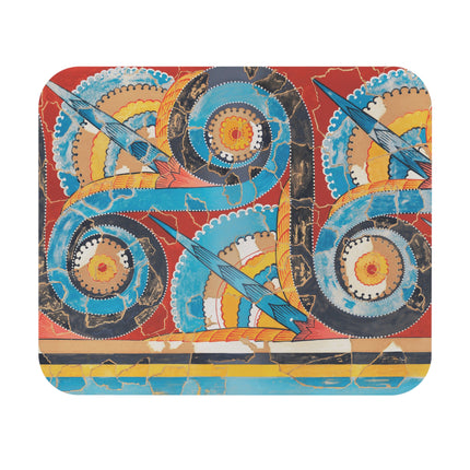 Reproduction of S-Spiral Frieze by Emile Gilliéron Mouse Pad, Rectangle