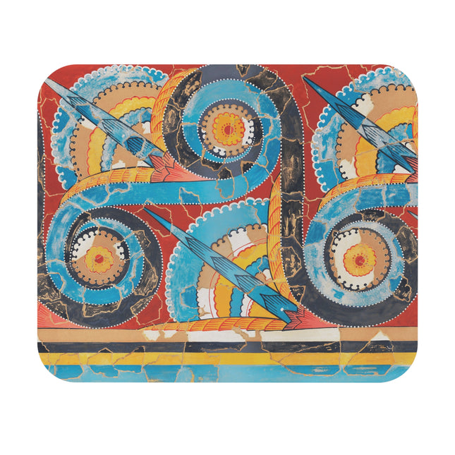 Reproduction of S-Spiral Frieze by Emile Gilliéron Mouse Pad, Rectangle