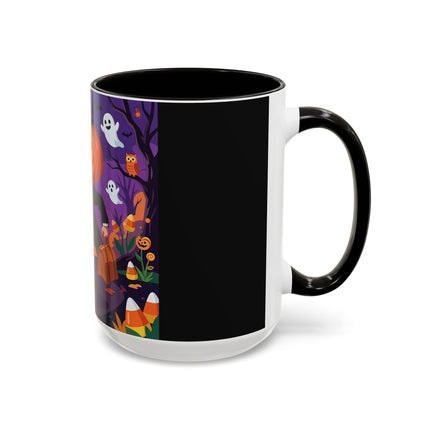 🎃🏮 The Pumpkin Gentleman's Moonlit Stroll Colorful Mug – Whimsical Halloween Charm