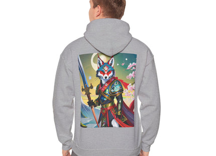 Cyberpunk Samurai Fox – Heavy Blend™ Hooded Sweatshirt