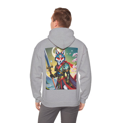 Cyberpunk Samurai Fox – Heavy Blend™ Hooded Sweatshirt