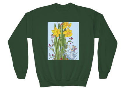 Daffodil Fairy Youth Crewneck Sweatshirt
