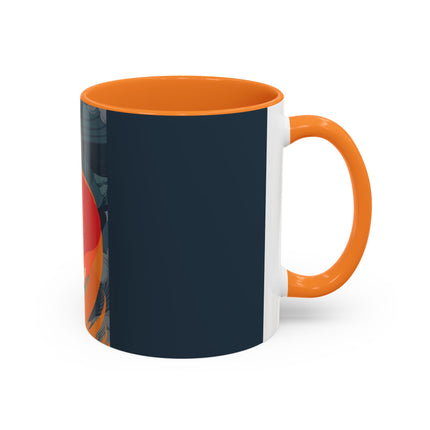 Flame of the Tempest Colorful Mugs – Fiery Storm & Dramatic Elegance