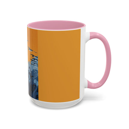 Falcon Mistress Colorful Mugs – Art Deco Majesty & Mythic Freedom