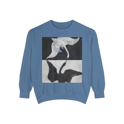 The Swan by Hilma af Klint Garment-Dyed Sweatshirt