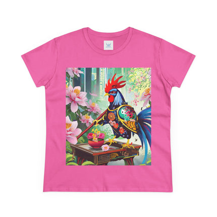 Cyberpunk Rooster Cotton Tee