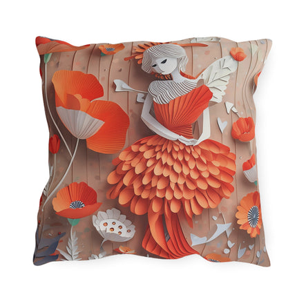 Poppy Fairy Outdoor Pillows