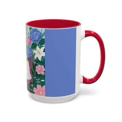 The Ladies Of The Blossoming Vanity Colorful Mugs – Art Deco Floral Elegance