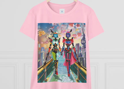 Cyber Punk Robot Models Cotton Tee