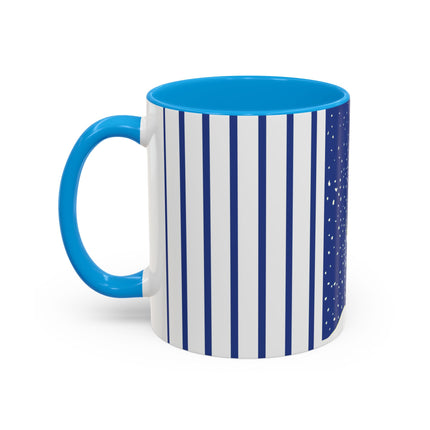 Snowman in Falling Snow Colorful Mugs (11oz, 15oz)