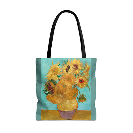 Vase with Twelve Sunflowers by Vincent Van Gogh Tote Bag (AOP)