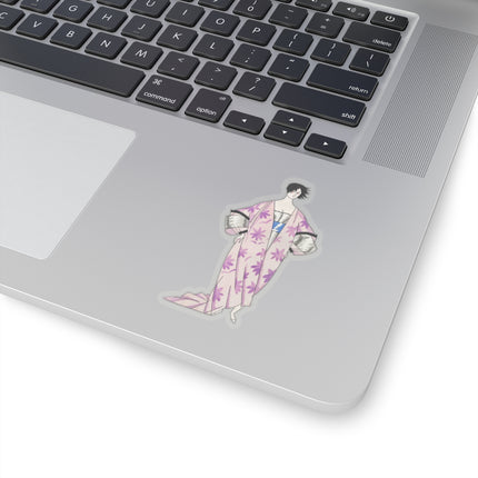 Hesitation–Déshabillé (Hesitation) by Charles Martin Kiss-Cut Stickers (4 Sizes)
