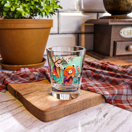 A Playful Red Panda Shot Glass, 1.5oz