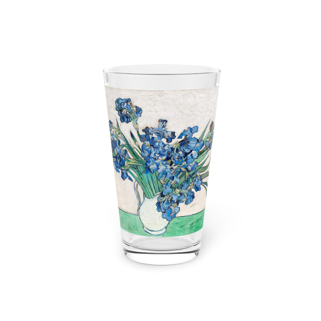 Irises by Vincent Van Gogh Glass, 16oz