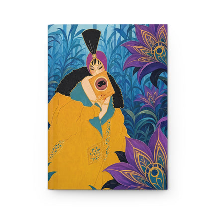 🎭💜 The Enchanted Peacock Fan Hardcover Journal – Art Deco Oriental Elegance